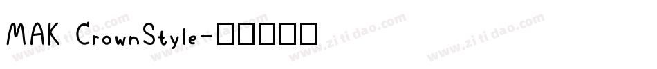 MAK CrownStyle字体转换